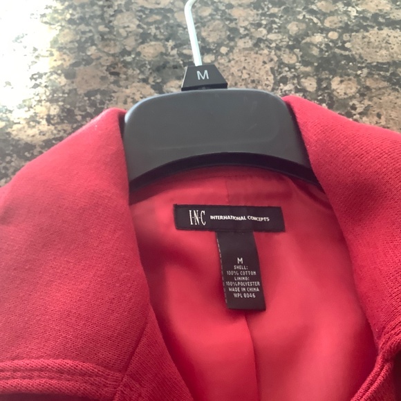 iNC Red Jacket Size Medium NWT - Picture 9 of 16